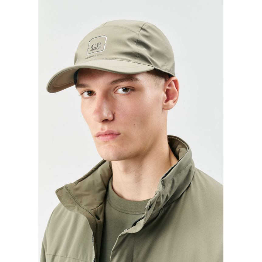 Casquette CP COMPANY nylon Metro Shell  kaki Metropolis Series