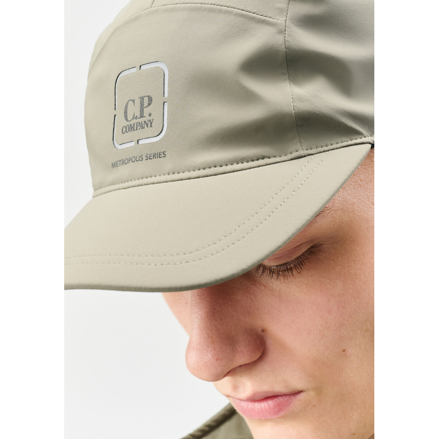 Casquette CP COMPANY nylon Metro Shell  kaki Metropolis Series