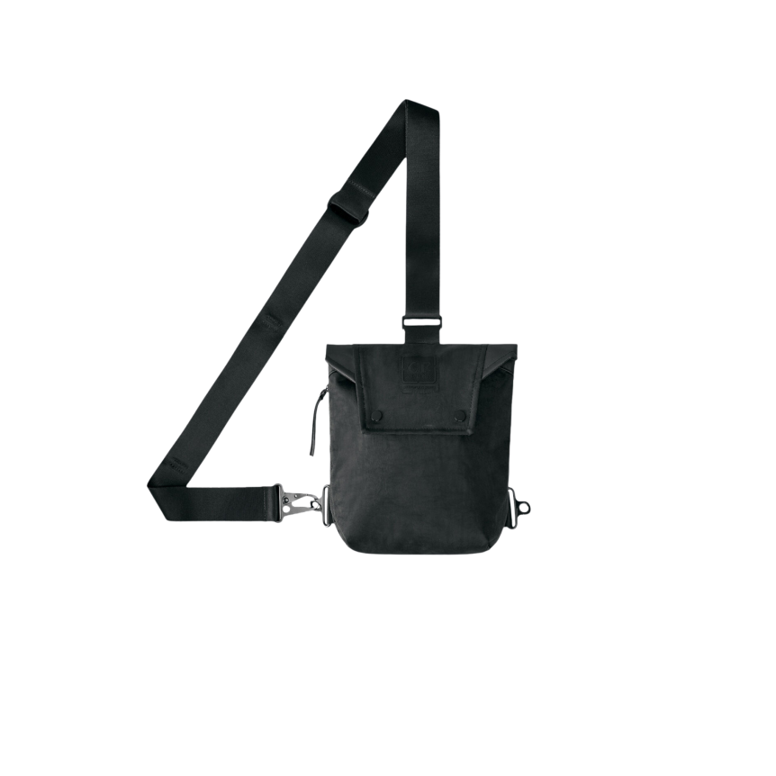 Sac à bandoulière CP COMPANY tissu polyamide Quartz noir Metropolis Series