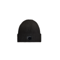 Bonnet laine mérinos extra fine noir Lentille