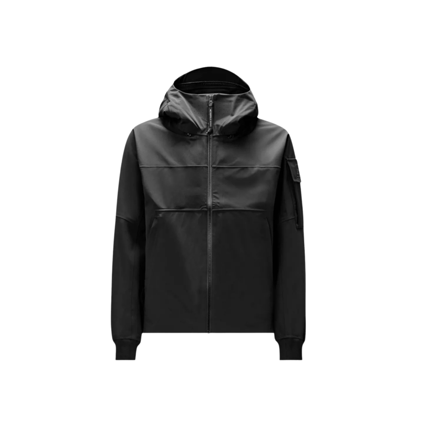 Blouson à capuche zippé CP COMPANY Metro Shell nylon noir Metropolis Series