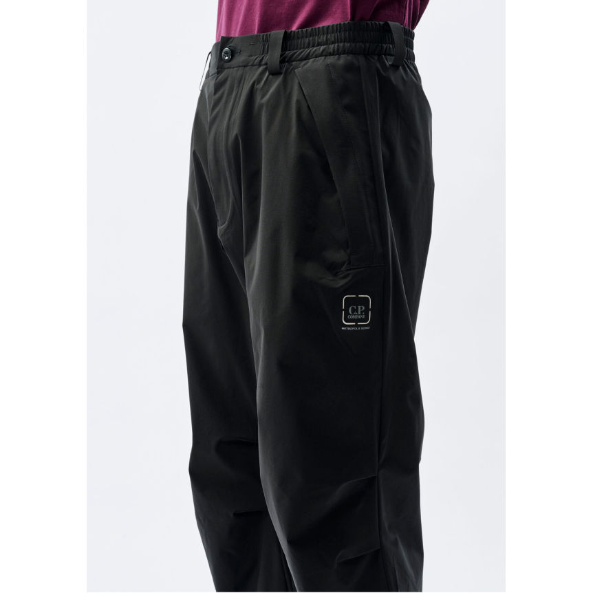 Pantalon CP COMPANY Metro Tek Boxy polyester noir Metropolis Series