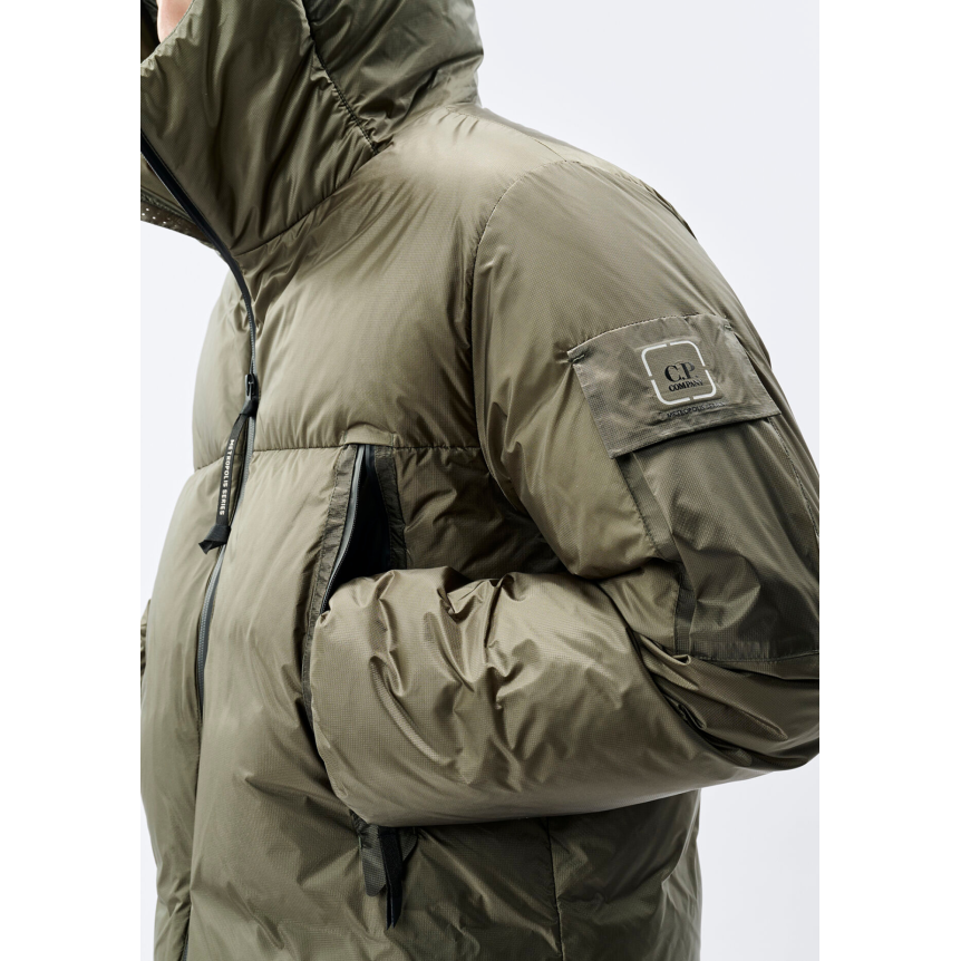 Blouson à capuche CP COMPANY polyamide MetroShield kaki Metropolis Series