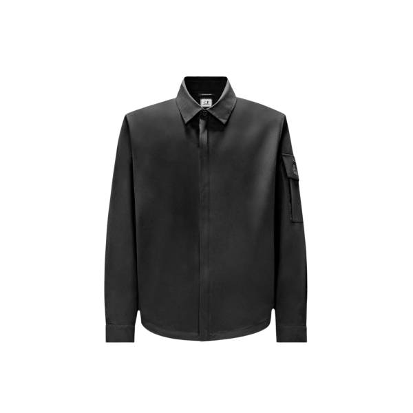 Surchemise zippée CP COMPANY polyester MetroTek noir Metropolis Series