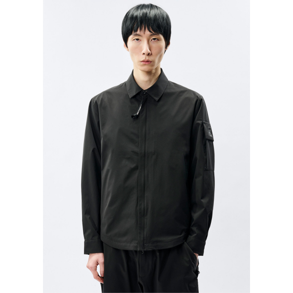 Surchemise zippée CP COMPANY polyester MetroTek noir Metropolis Series