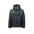 Blouson à capuche zippé Metroshield primaloft noir mat vinyl Metropolis Series