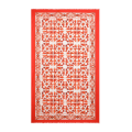 Paréo Sarong en coton batiste blanc imprimé Majolique orange
