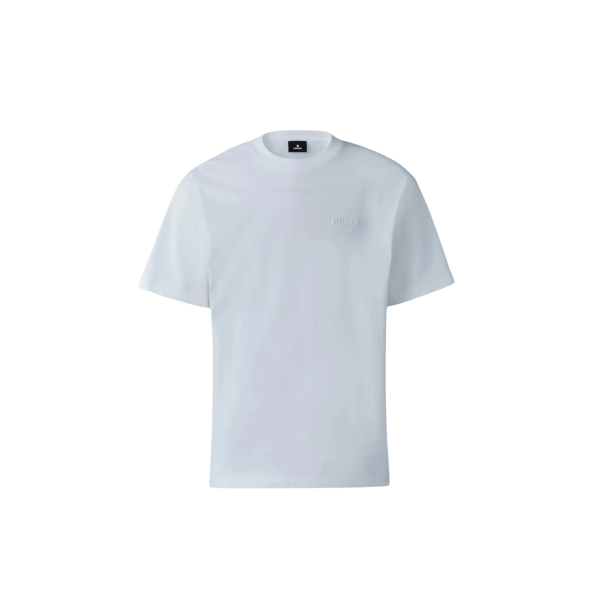 T-shirt col rond MACKAGE Tee-R coton bio blanc logo gomme