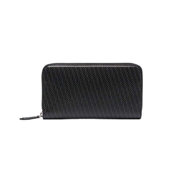 Portefeuille compagnon cuir gris FF noir