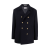 Manteau Caban double boutonnage laine vierge bleu marine