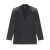 Veste croisée Unifit jersey vintage noir