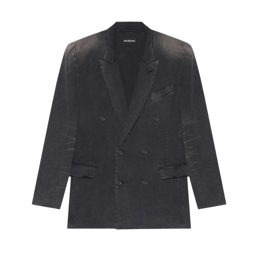 Veste croisée Unifit jersey vintage noir