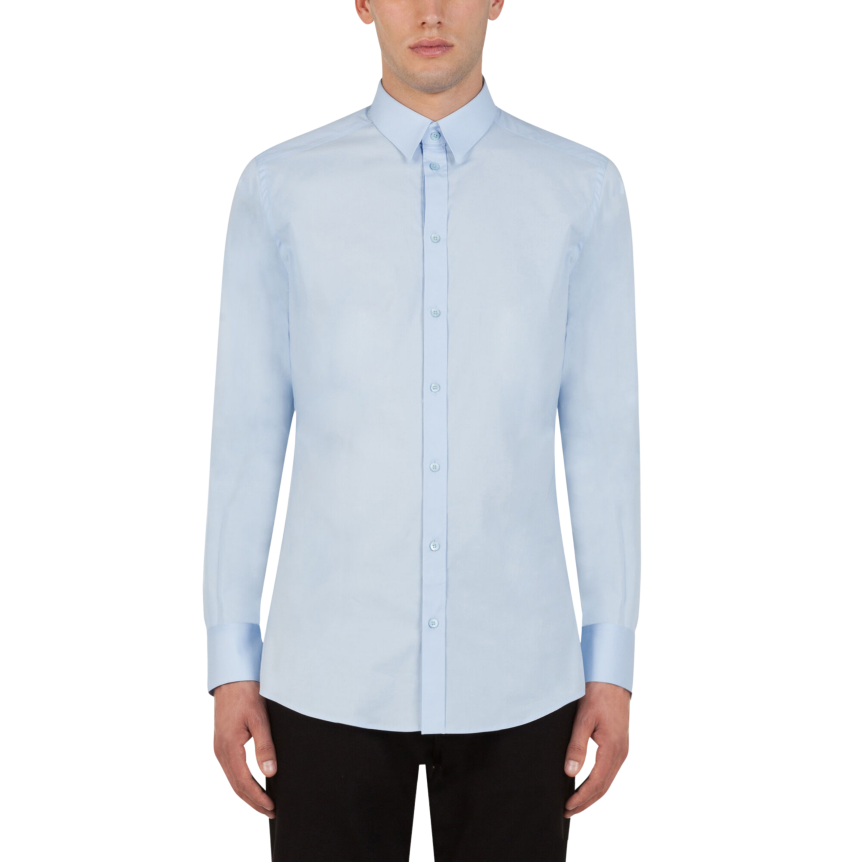 dolce-gabbana-chemise-manches-longues-fit-gold-en-coton-bleu-ciel