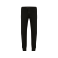 Pantalon de jogging en jersey de coton noir écusson DG 3D